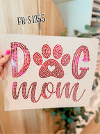 Dog Mom SPANGLES TRANSFER