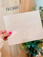 Flower Girl SPANGLES TRANSFER