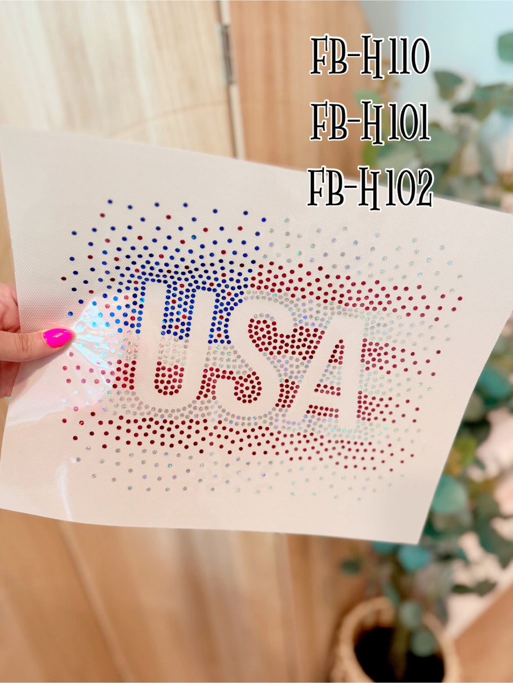 USA Flag Scatter SPANGLE TRANSFER