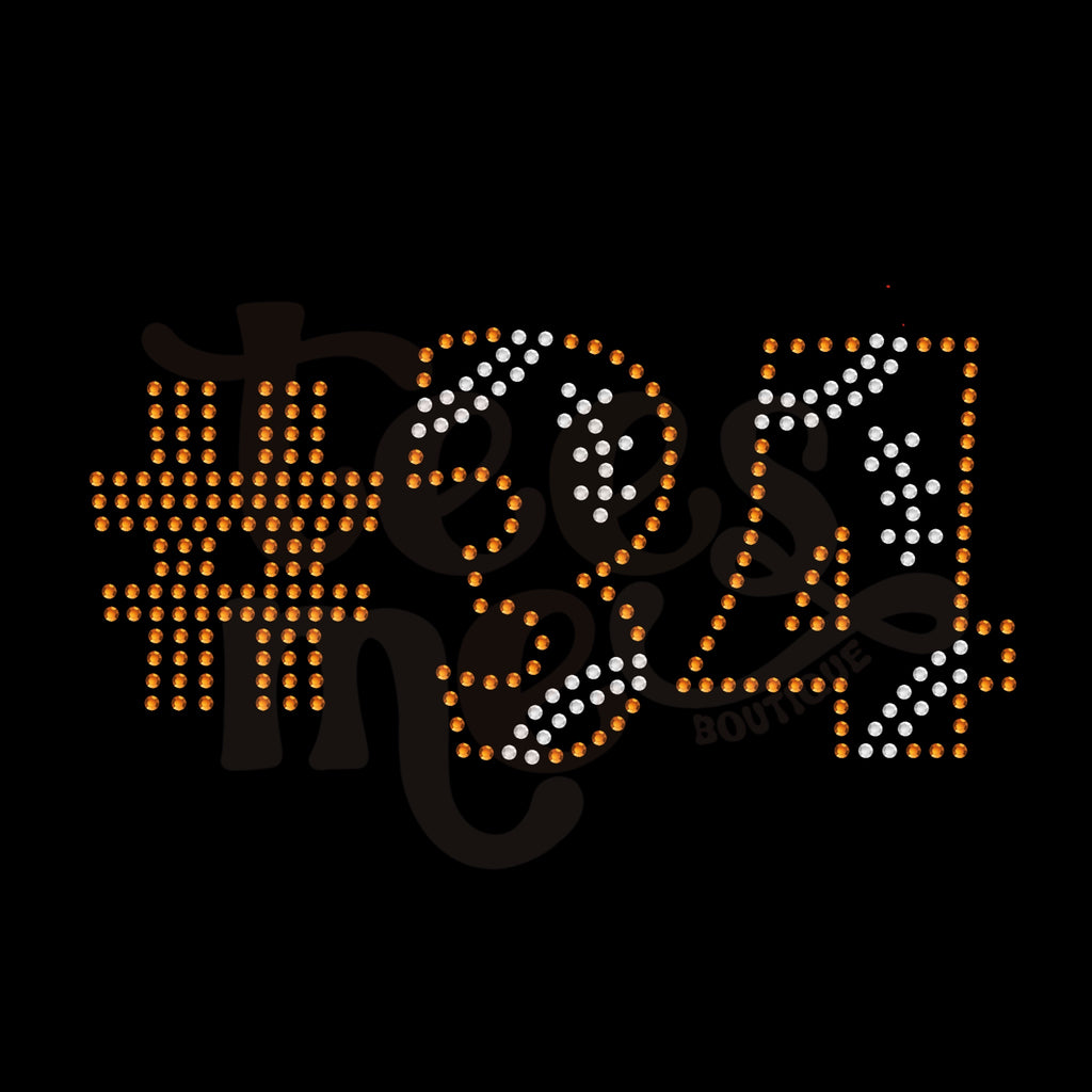 Football Player Numbers RHINESTONE TRANSFER