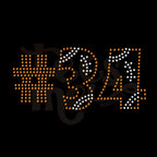 Football Player Numbers SPANGLES TRANSFER