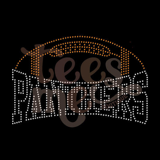 Panthers Football RHINESTONE TRANSFER