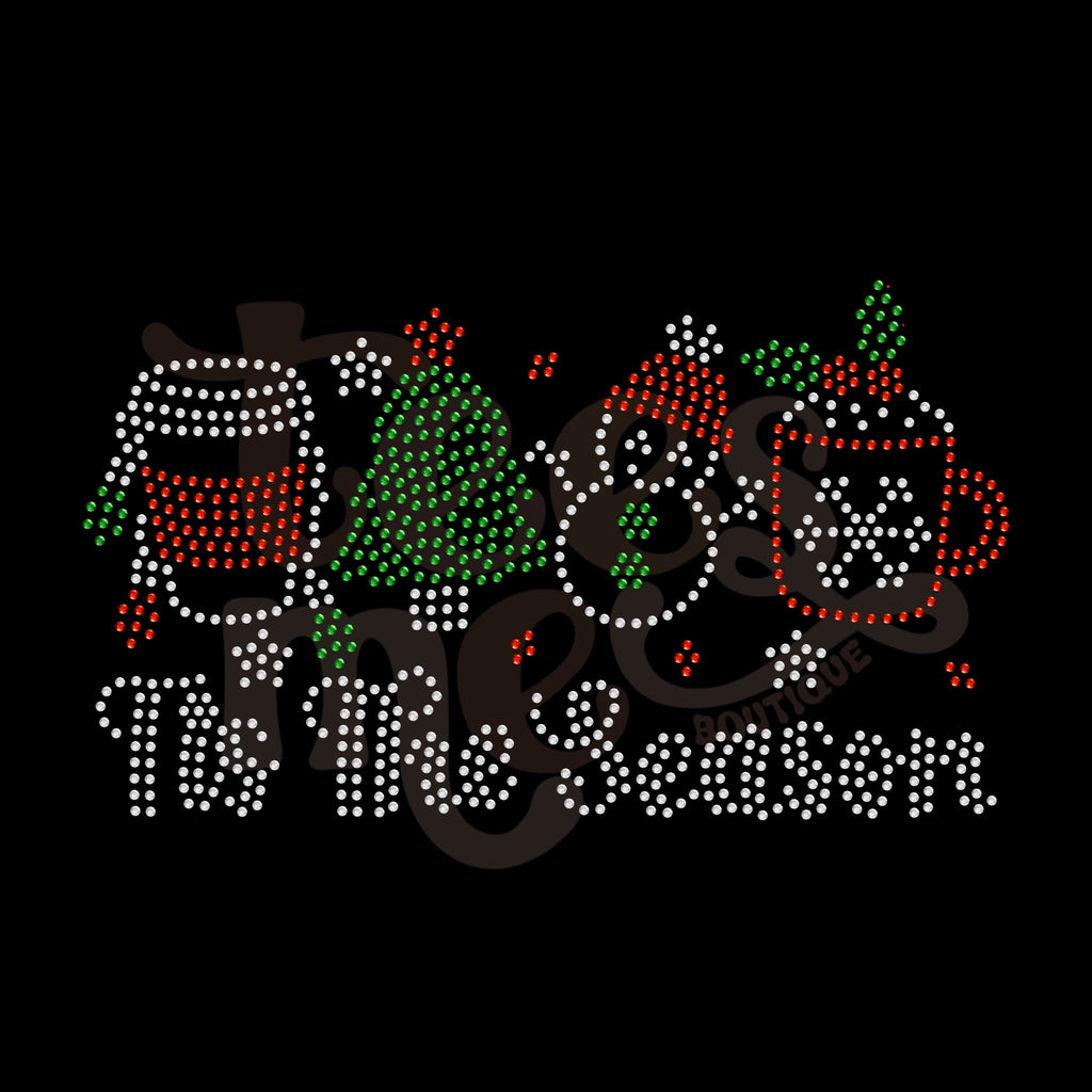 Tis The Season Winter RHINESTONE TRANSFER