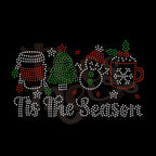 Tis The Season Winter RHINESTONE TRANSFER