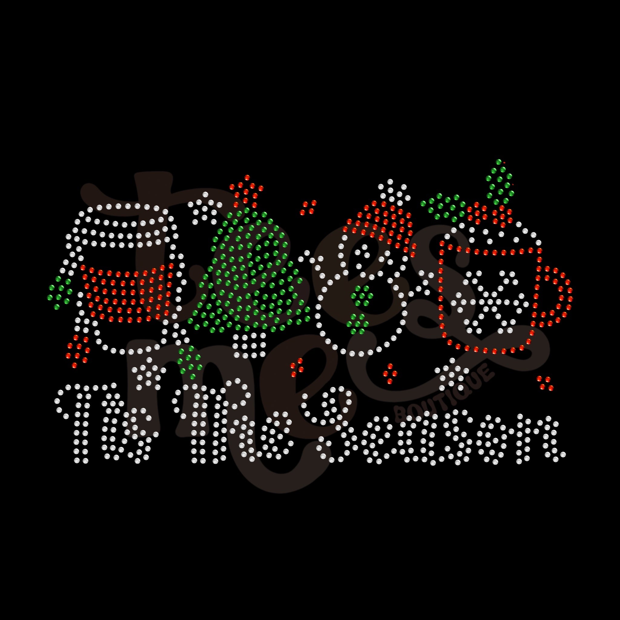 Tis The Season Winter RHINESTONE TRANSFER