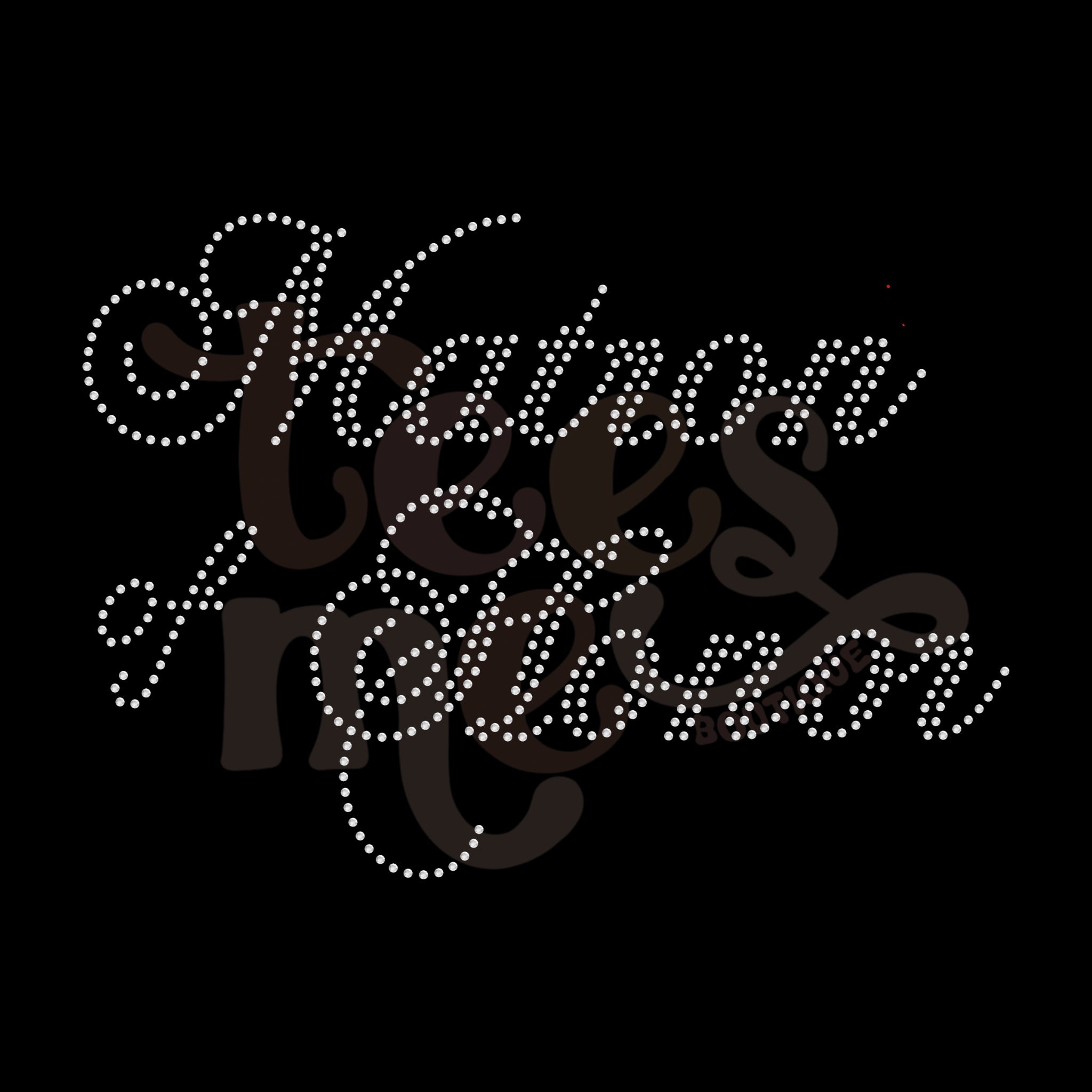 Matron of Honor SS10 SPANGLES TRANSFER