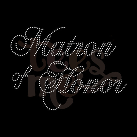 Matron of Honor SS10 SPANGLES TRANSFER