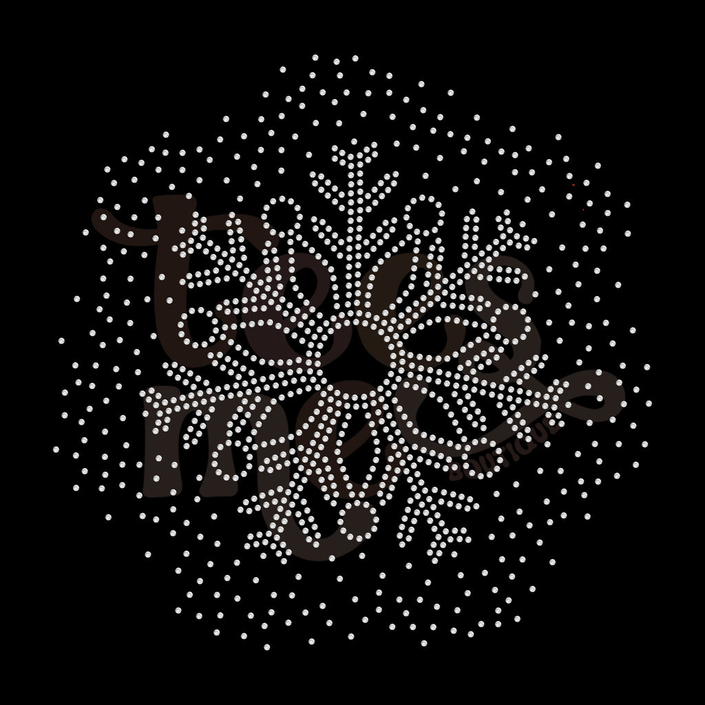 Snowflake Scatter RHINESTONE TRANSFER