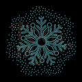 Snowflake Scatter RHINESTONE TRANSFER