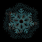 Snowflake Scatter RHINESTONE TRANSFER