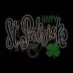 Happy St. Patrick's Day RHINESTONE TRANSFER