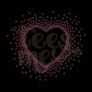 Heart Scatter RHINESTONE TRANSFER