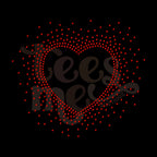 Heart Scatter SPANGLES TRANSFER
