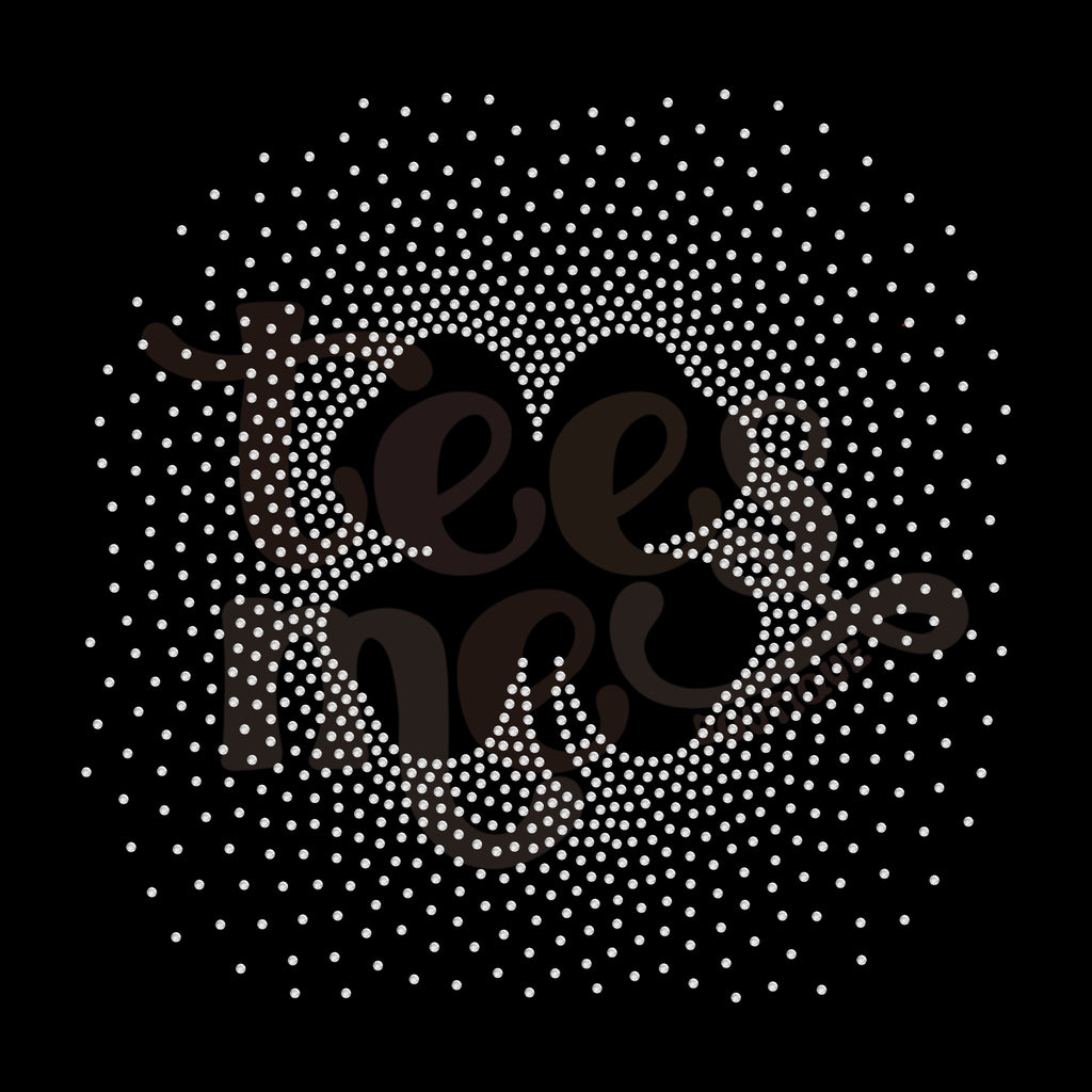 Shamrock Scatter RHINESTONE TRANSFER