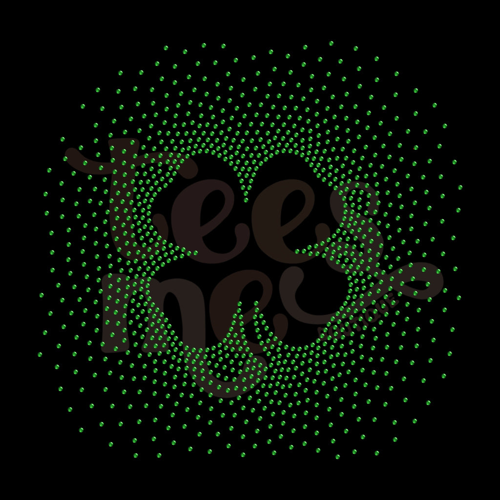 Shamrock Scatter RHINESTONE TRANSFER