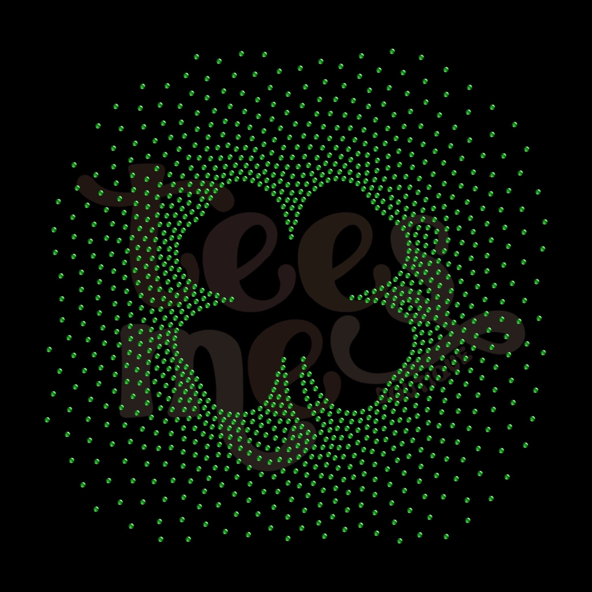 Shamrock Scatter RHINESTONE TRANSFER