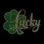 Lucky Shamrock RHINESTONE TRANSFER
