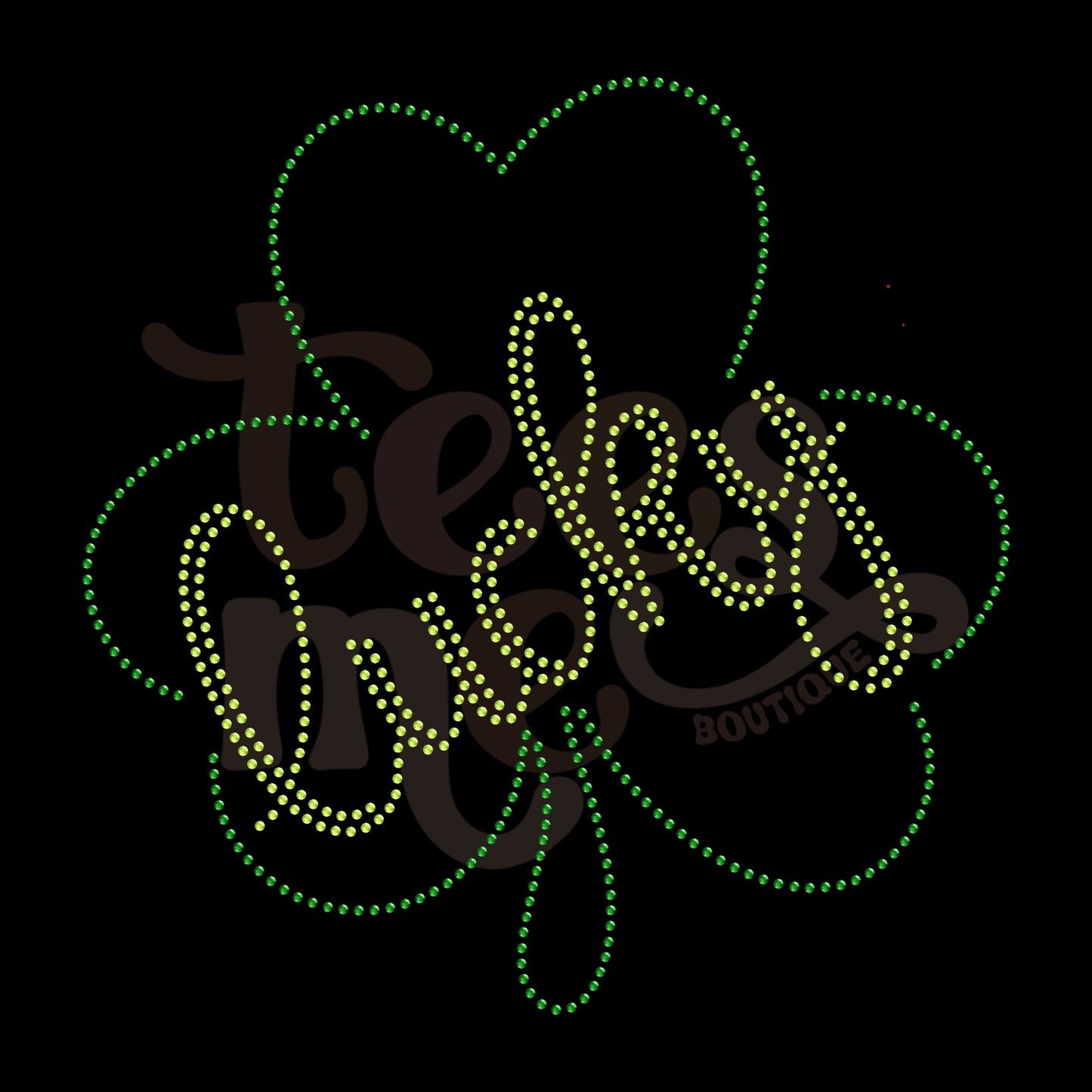 Retro Lucky RHINESTONE TRANSFER