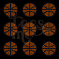 3” Basketball Pocket  SPANGLE TRANSFER