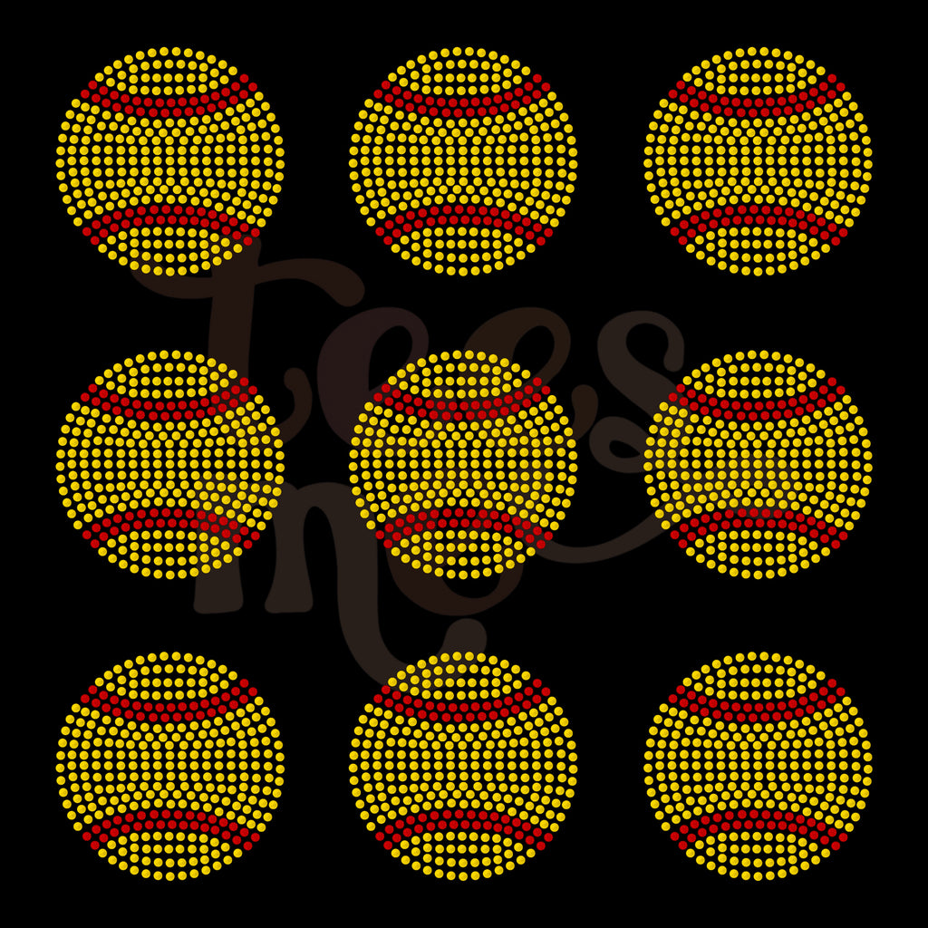 3" Softball Pocket SPANGLE TRANSFER