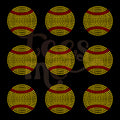 3" Softball Pocket SPANGLE TRANSFER
