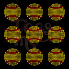 3" Softball Pocket SPANGLE TRANSFER