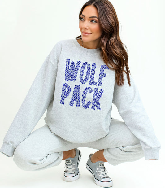 Wolf Pack Font Mascot SPANGLE TRANSFER