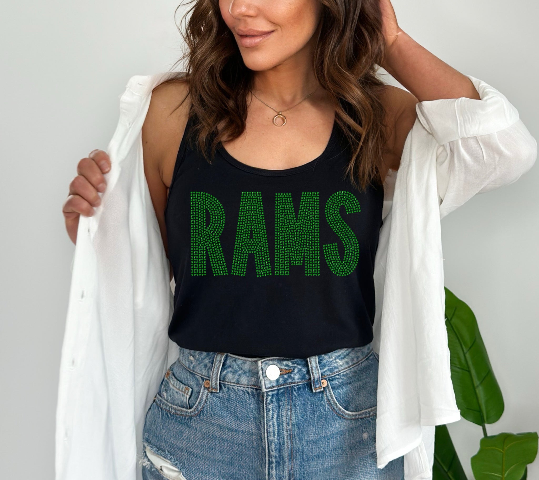 Rams Font Mascot SPANGLE TRANSFER