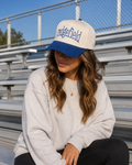 Ridgefield Blue and Ivory Rhinestone Hat