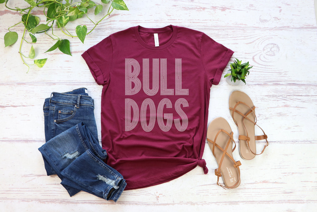 Bulldogs Font Mascot SPANGLE TRANSFER