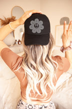 Happy Flower SHEET OF FOUR RHINESTONE TRANSFERS