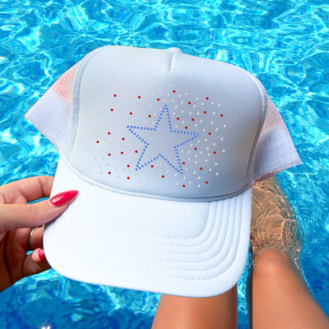 Star Scatter Hat SHEET OF FOUR RHINESTONE TRANSFERS