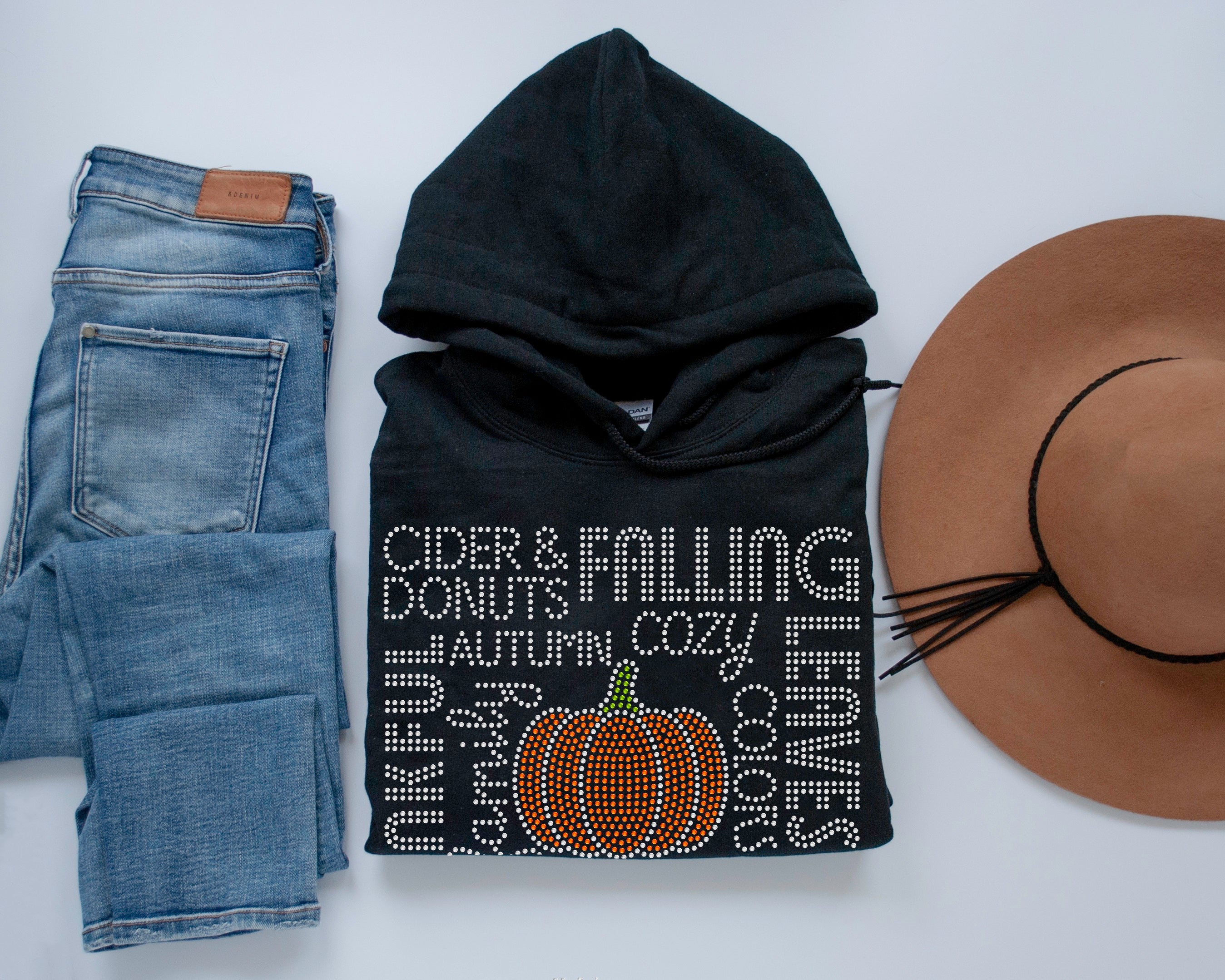 Fall Collage RHINESTONE TRANSFER