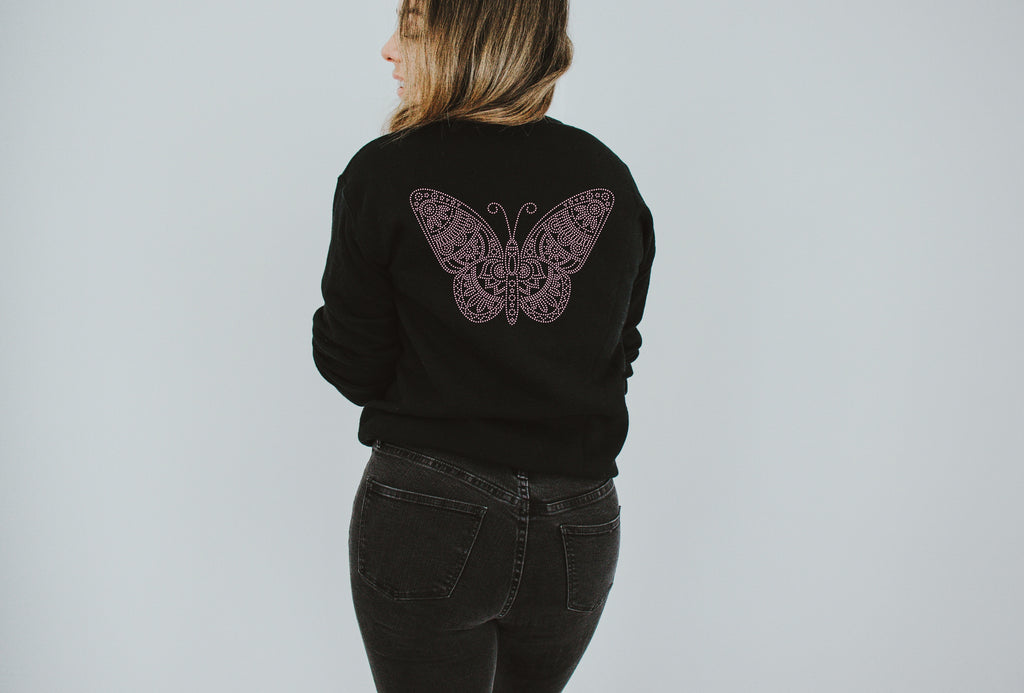 Butterfly RHINESTONE TRANSFER