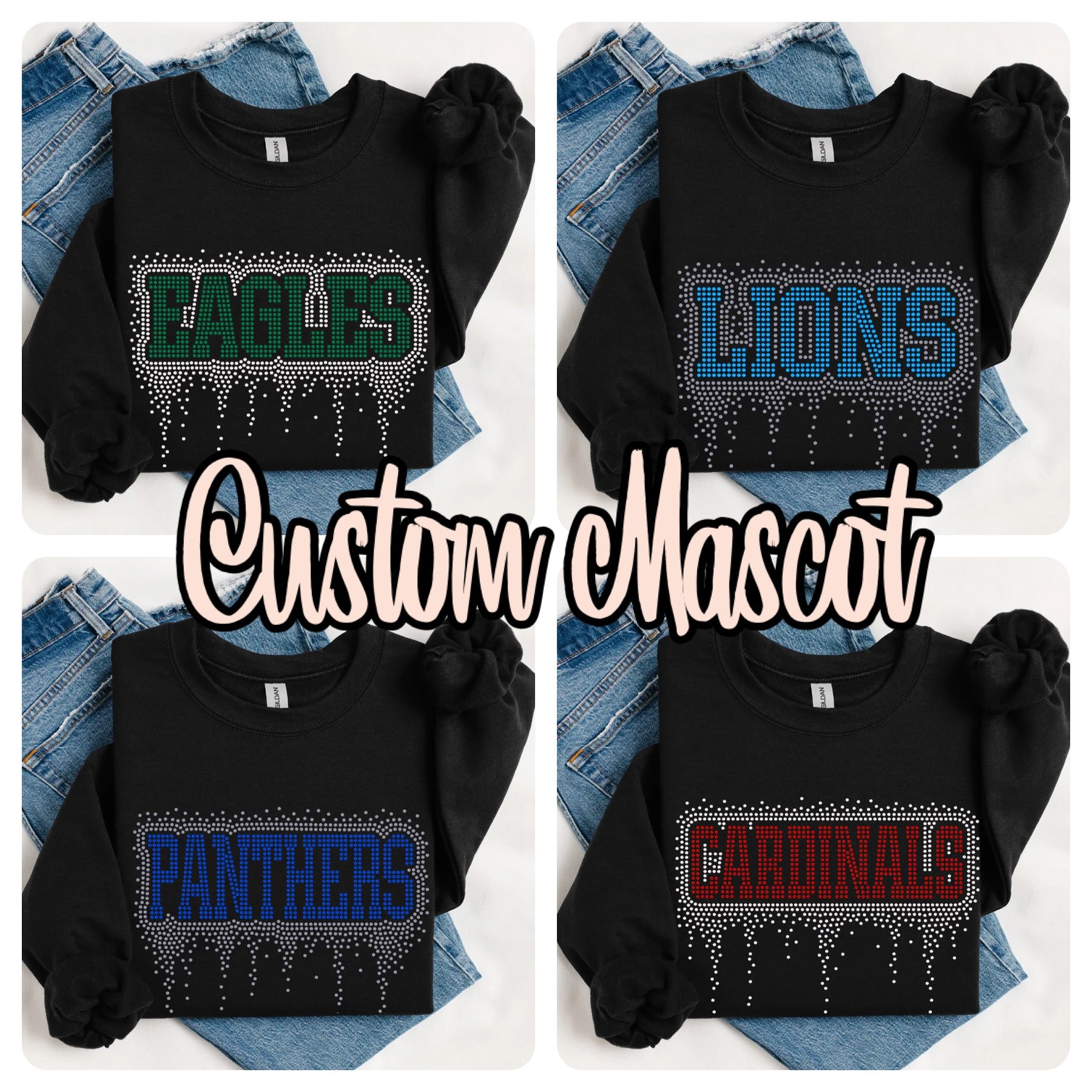 Custom Athletic Drip RHINESTONE TRANSFER 7-10 BUSINESS DAY TAT