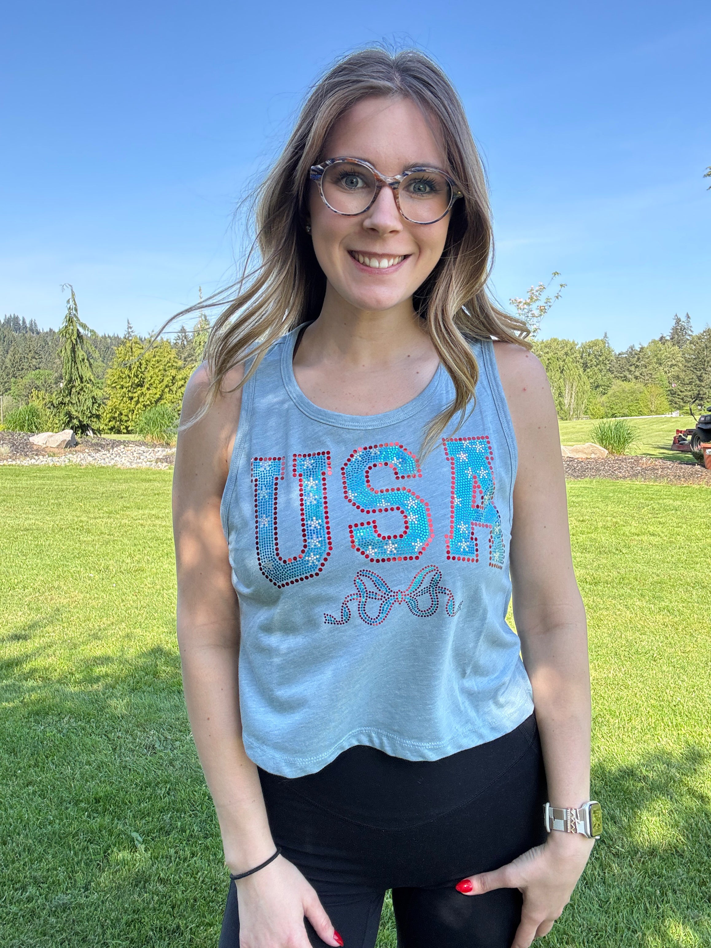 USA w/ Bow Spangle Tank