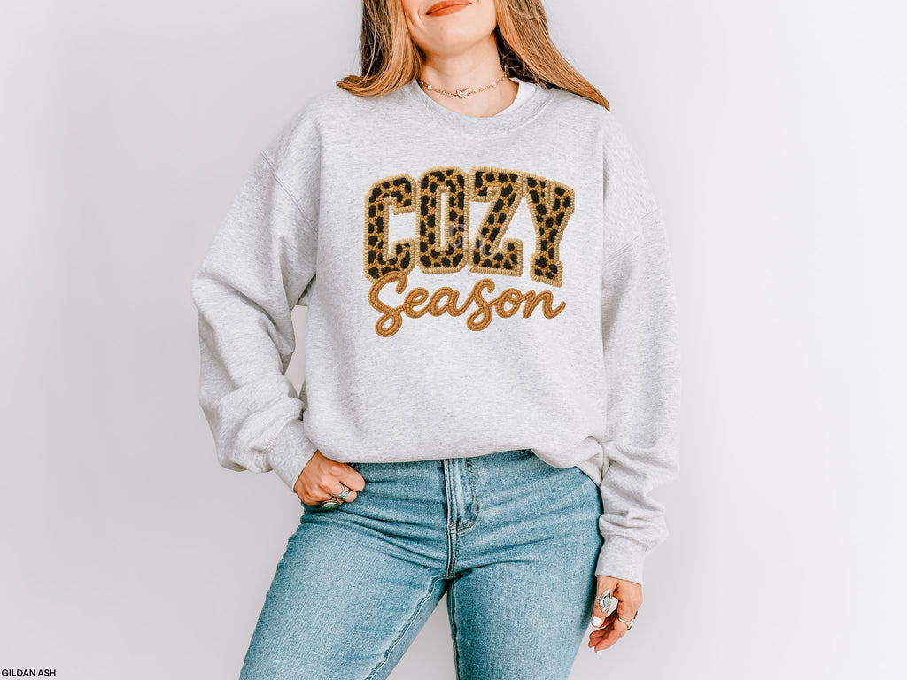 TMT // Faux Embroidery Leopard Cozy Season MATTE CLEAR FILM