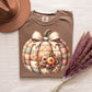 Embroidery Patchwork Pumpkin Bow MATTE CLEAR FILM