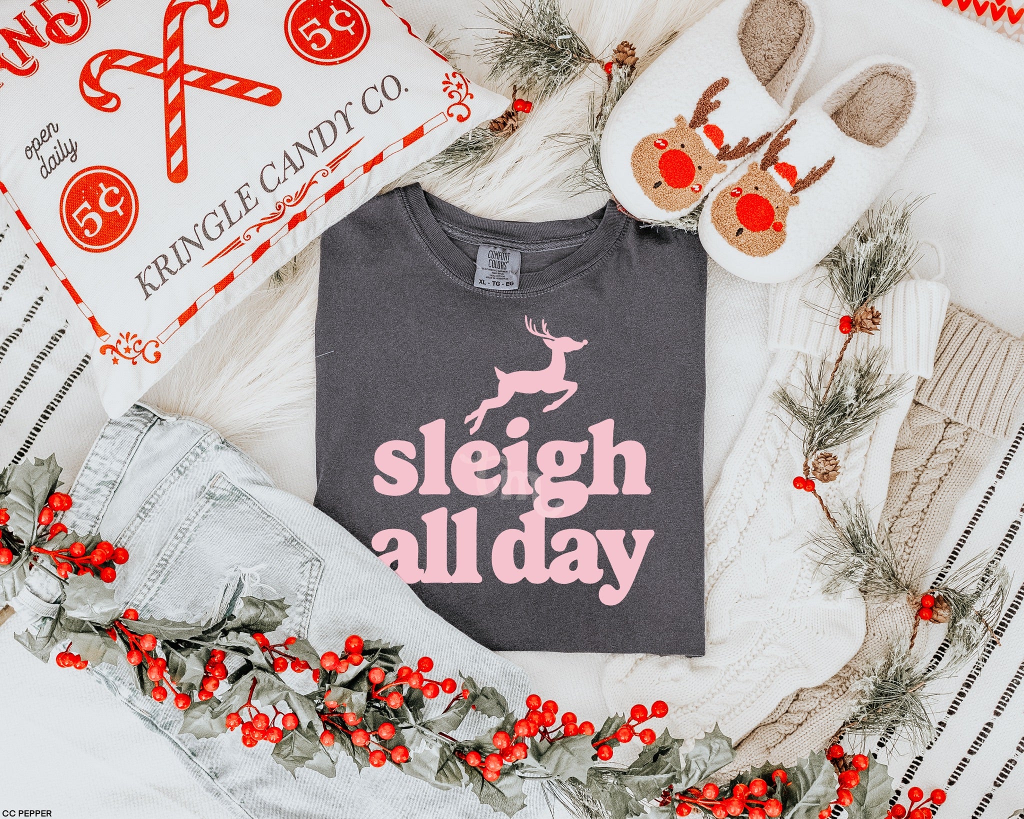 Sleigh All Day BABY PINK INK