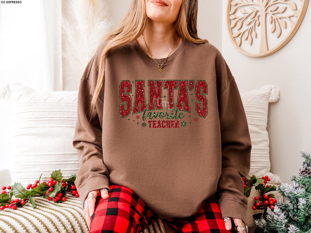 Santa's Favorite Teacher MATTE CLEAR FILM