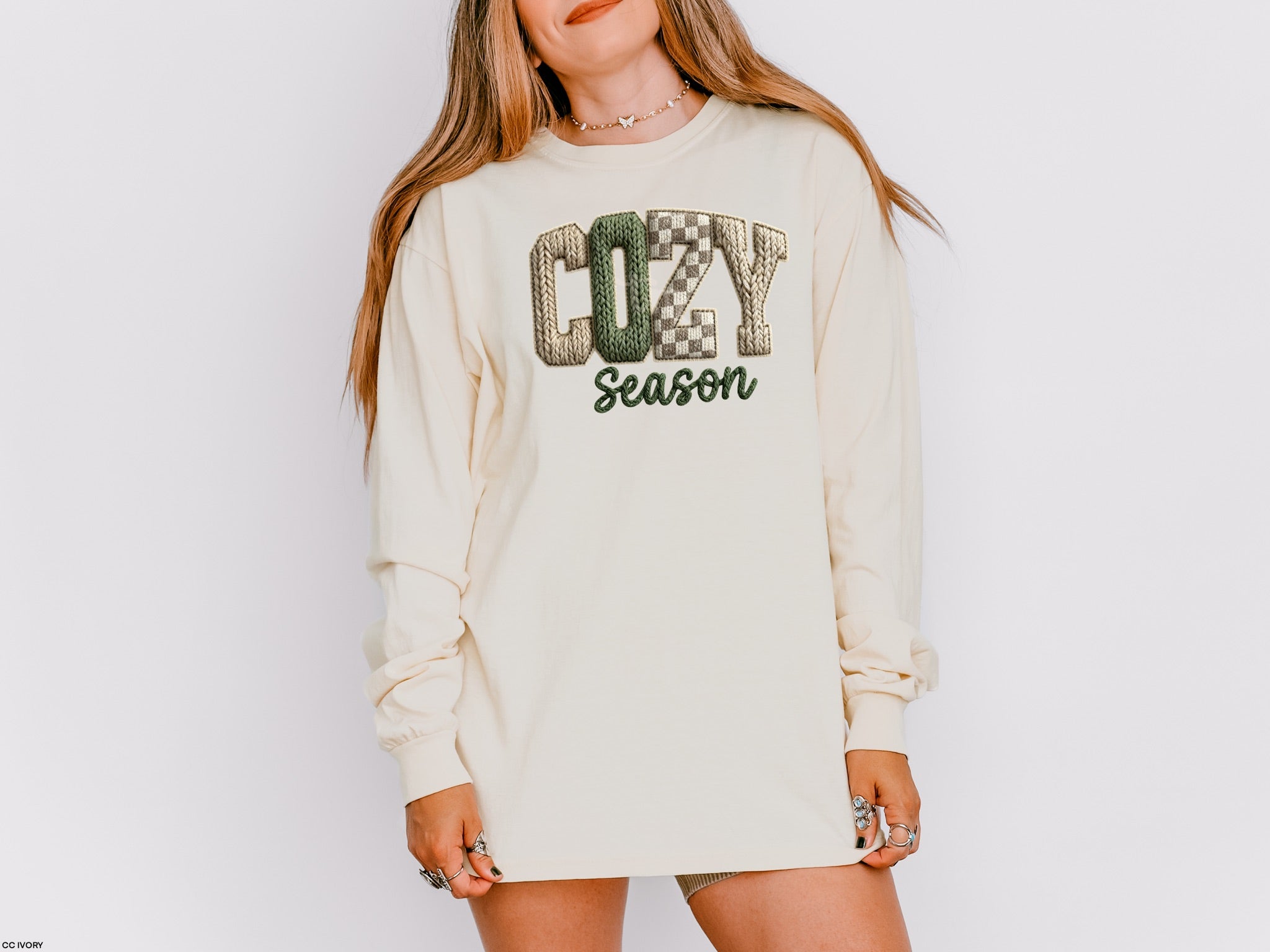 Faux Knit Cozy Season MATTE CLEAR FILM