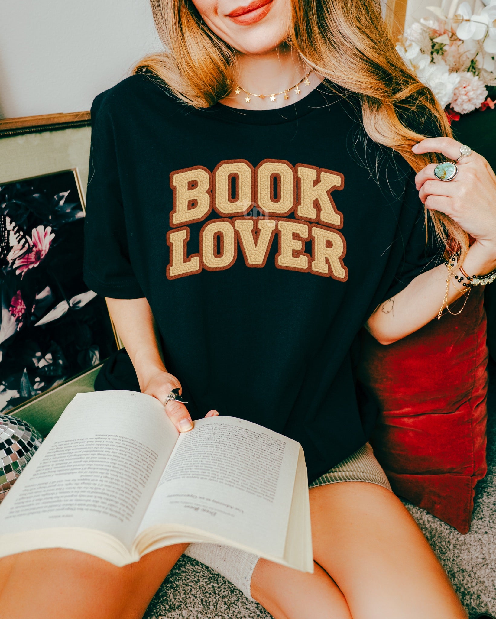 TMT // Faux Embroidery Book Lover MATTE CLEAR FILM