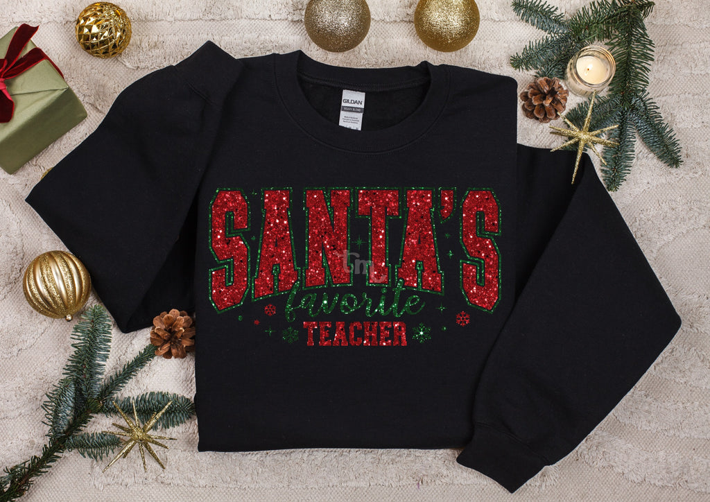 Santa's Favorite Teacher MATTE CLEAR FILM