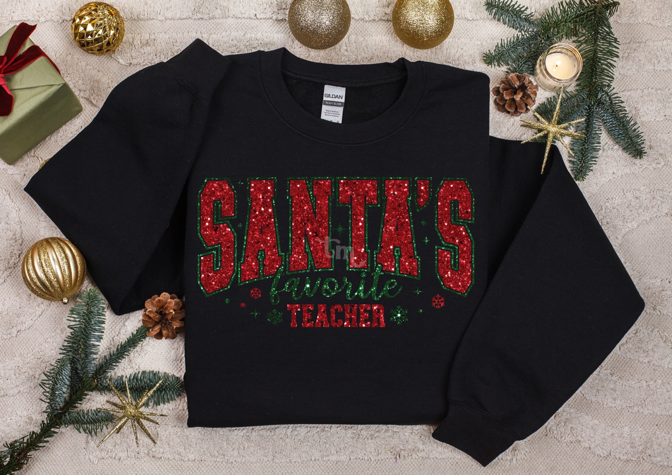 Santa's Favorite Teacher MATTE CLEAR FILM