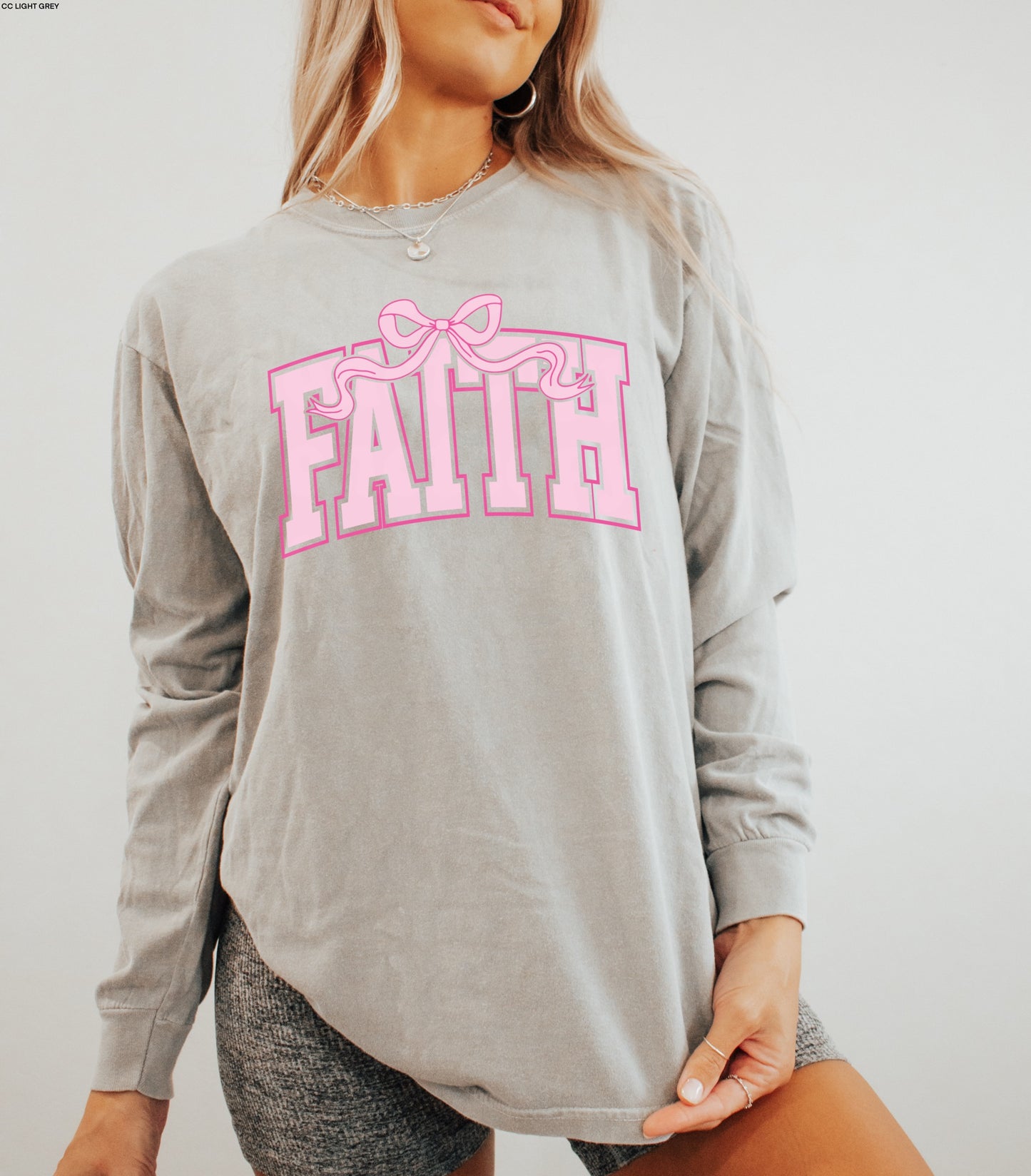 Pink Varsity Faith Coquette MATTE CLEAR FILM