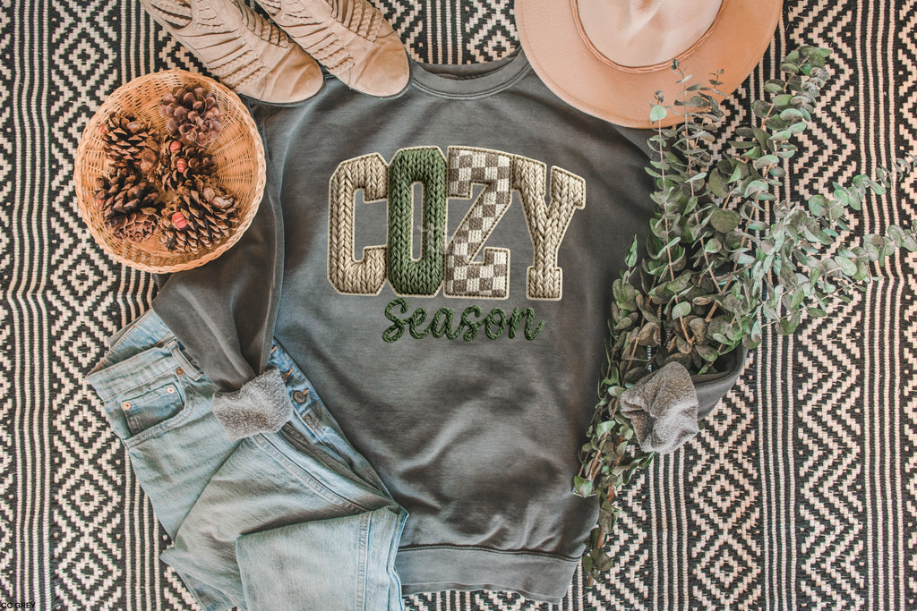 Faux Knit Cozy Season MATTE CLEAR FILM