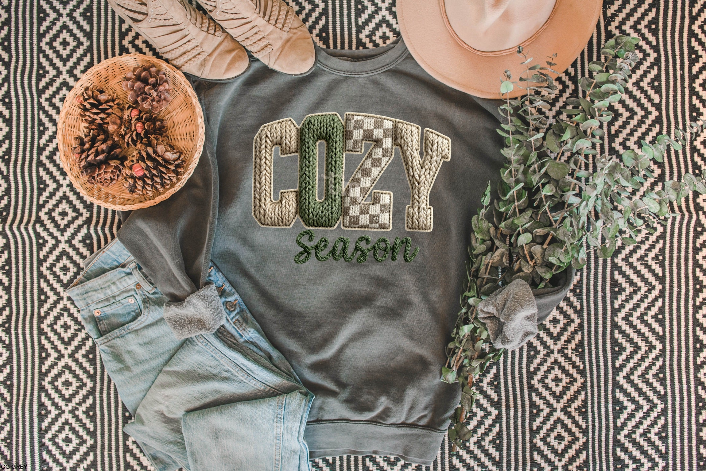 Faux Knit Cozy Season MATTE CLEAR FILM