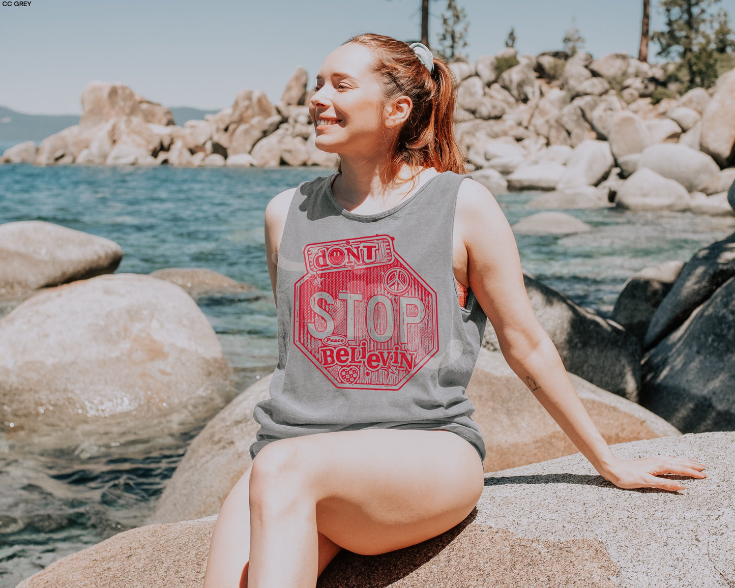 Don't Stop Believin' FIRE RED INK