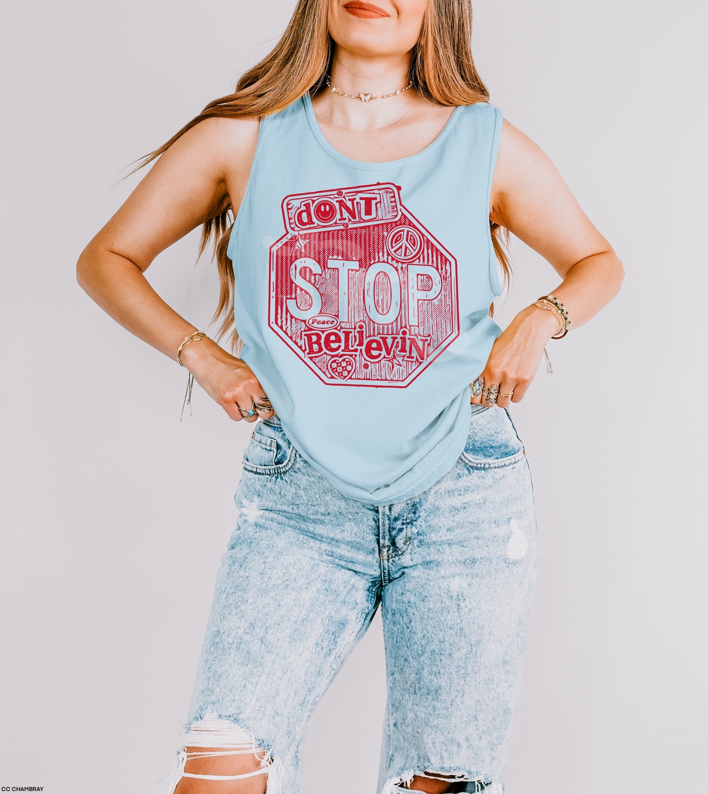Don't Stop Believin' FIRE RED INK