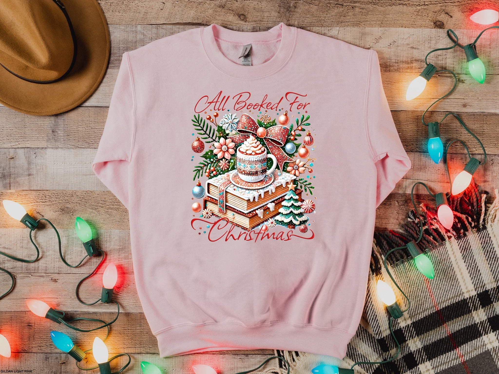 GLITTER All Booked for Christmas MATTE CLEAR FILM